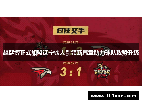 赵健博正式加盟辽宁铁人引领新篇章助力球队攻势升级